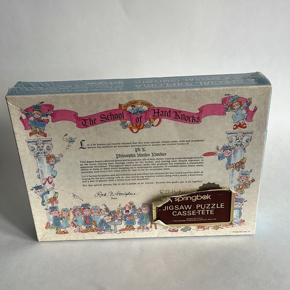 Vintage Puzzle The School Of Hard Knocks - Picture 2 of 9
